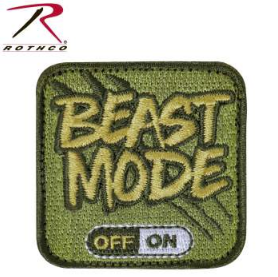Rothco Beast Mode Patch With Hook Back