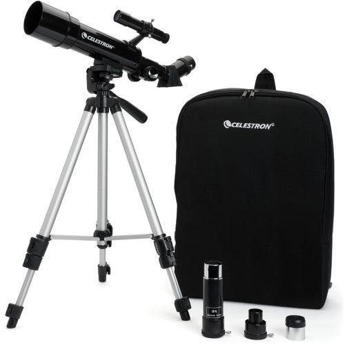 Celestron Travel Scope 50mm f/7.2 AZ Refractor Telescope Kit