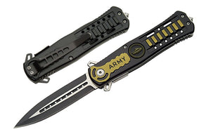 POCKET ASSISTED 4.5" ARMY RESCUE FOLDER KNIFE