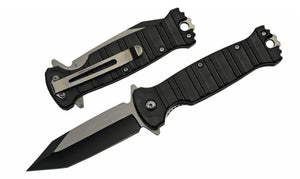 BLACK STRIPE FOLDER KNIFE