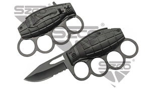 SPRING ASSISTED GRENADE KNIFE