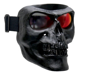 Hot Leathers Black Skull Polypro Face Mask With G-Tech Lenses
