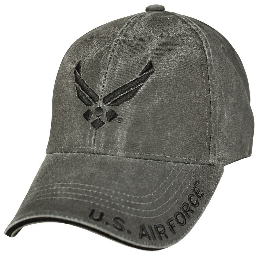 CAP- US AIR FORCE WASHED BLACK