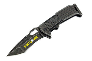 Hunt-Down Spring Assisted Stone Wash Blade with Clip