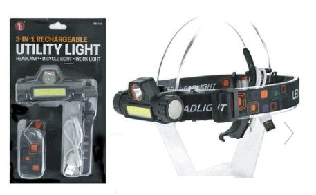 500 Lumen 3-IN-1 Rechargeable Utility Light