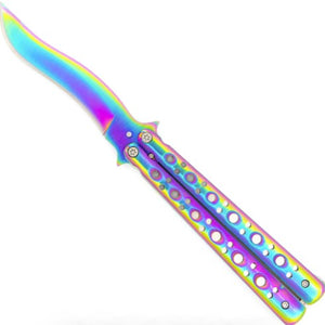 Mutation Warning Balisong Flipper Butterfly Knife