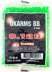 UK ARMS  .12G  6MM BBS, 1000 ROUNDS POLYBAG