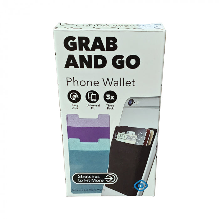 Grab and Go Phone Wallet - 3 Pack