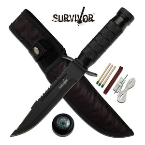 SURVIVOR FIXED BLADE KNIFE 9.5" OVERALL