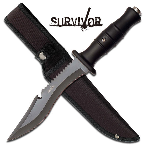 SURVIVOR OUTDOOR FIXED BLADE KNIFE 12