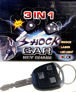 SHOCKING CAR KEY WITH LED LIGHT & LASER POINTER