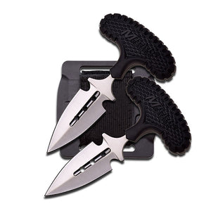 MTECH USA FIXED TWIN-BLADE KNIFE 4" OVERALL