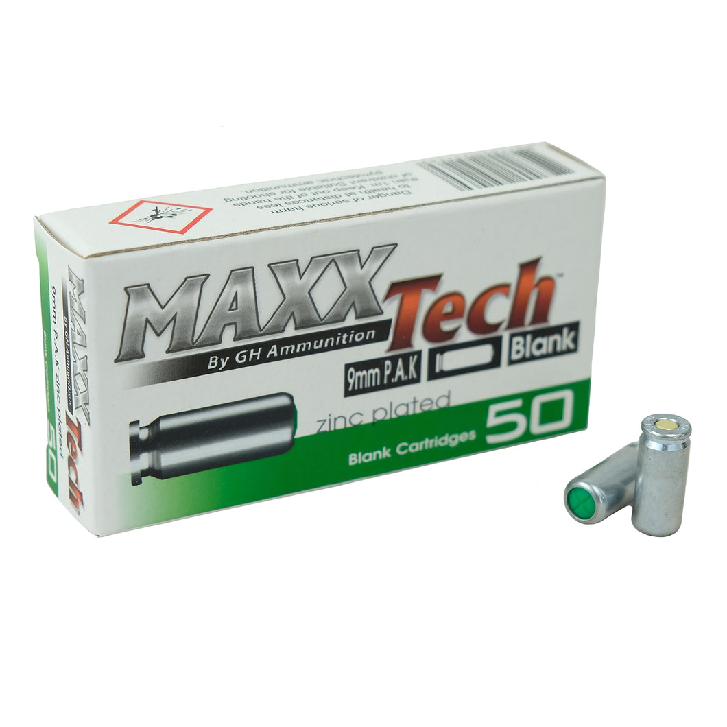 MAXX Tech 9mm PAK Blanks 50PK