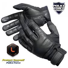 POLICE FORCE TACTICAL SAP GLOVES LARGE