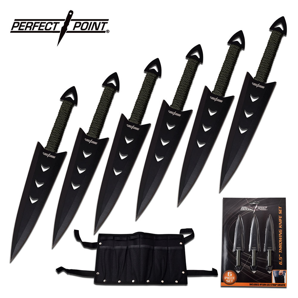 PERFECT POINT THROWING KNIFE SET 6.5