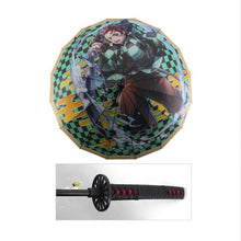 Load image into Gallery viewer, Kamado Tanjirouu Anime Demon Slayer Cosplay Umbrella Automatic Folding
