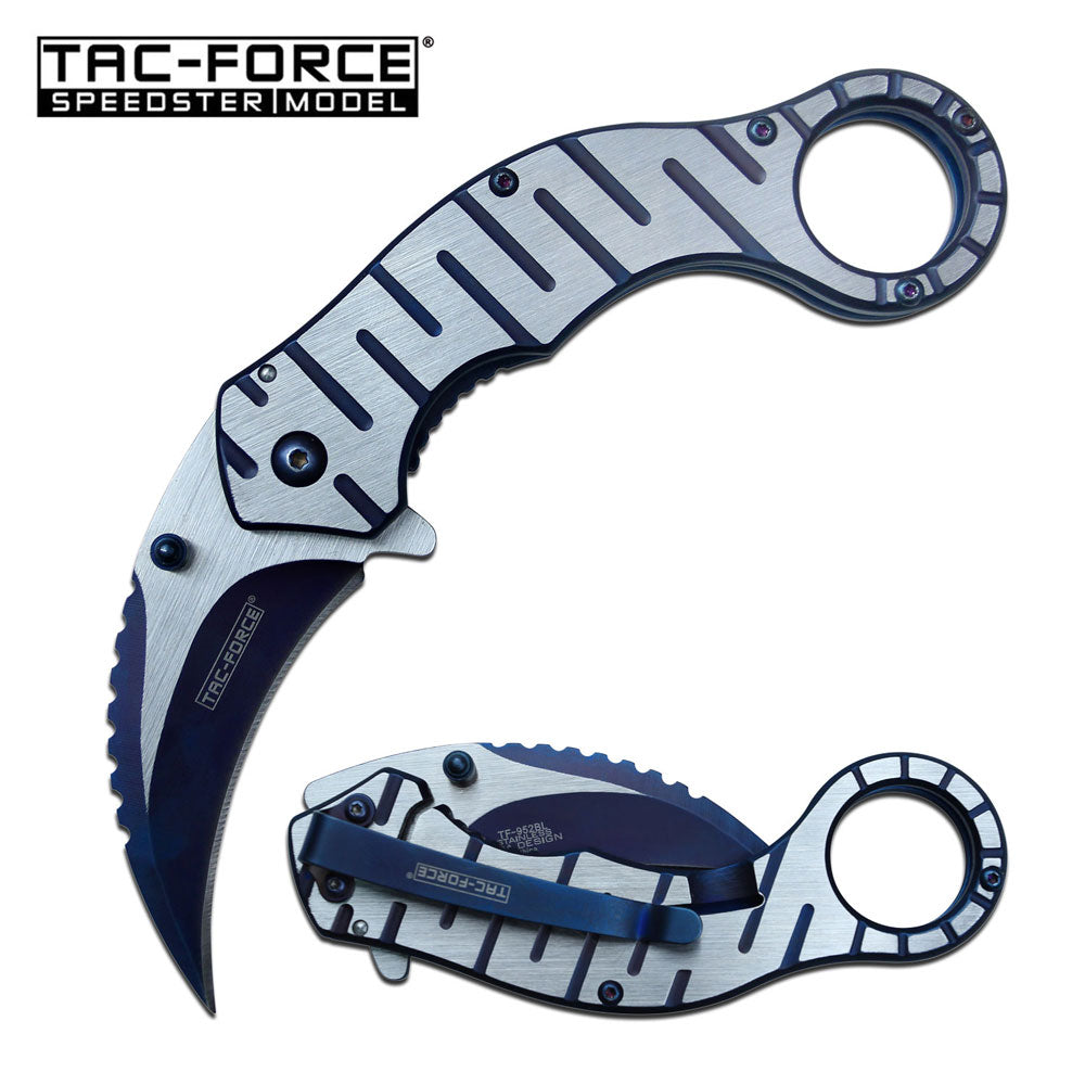 TAC FORCE TF-952BL SPRING ASSISTED KNIFE 4.5