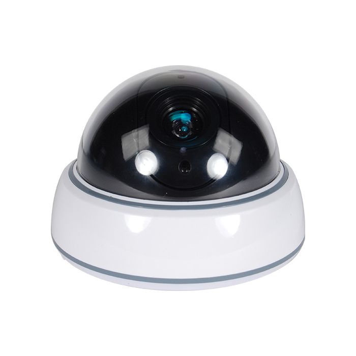 DUMMY DOME CAMERA WITH LED AND WHITE BODY