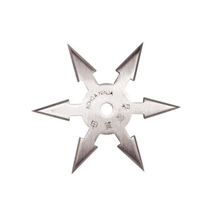 4" Stainless Steel 6 Point Single Piece Throwing Star